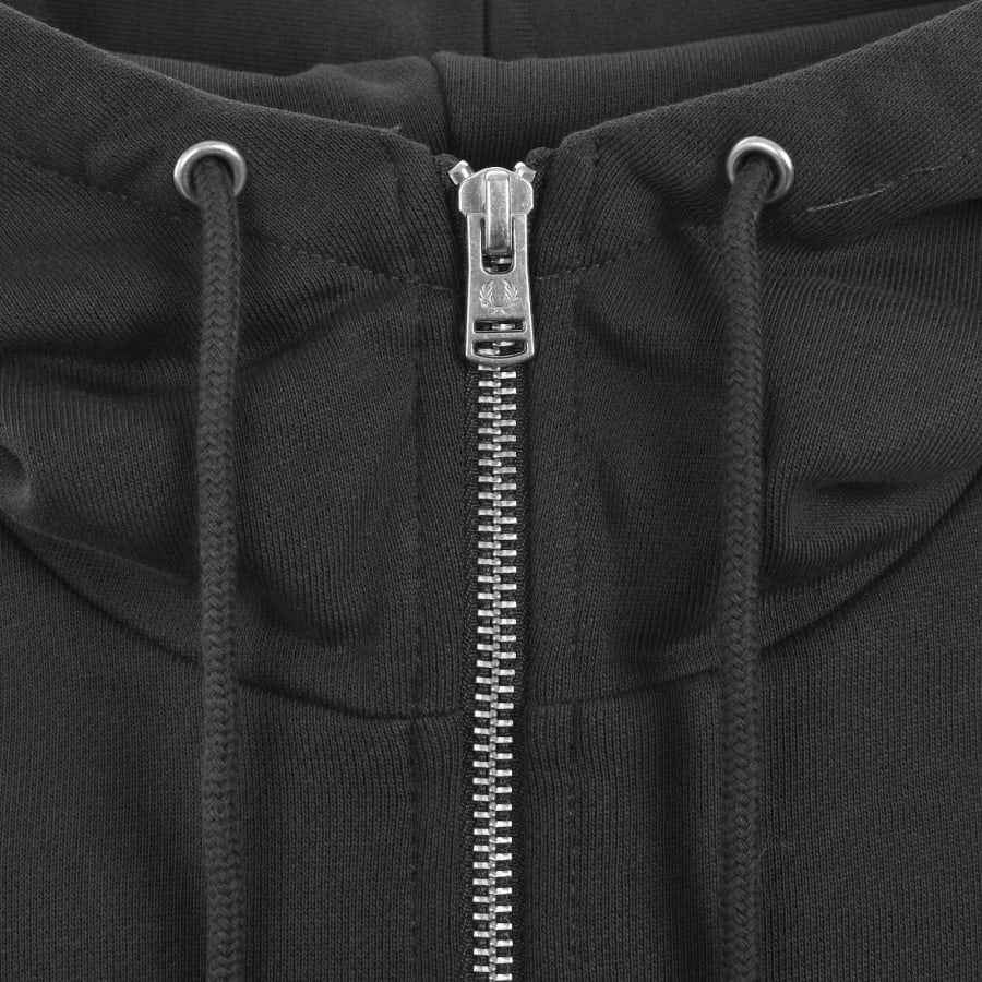 Image number 4 for Fred Perry Full Zip Hoodie Anchor Grey