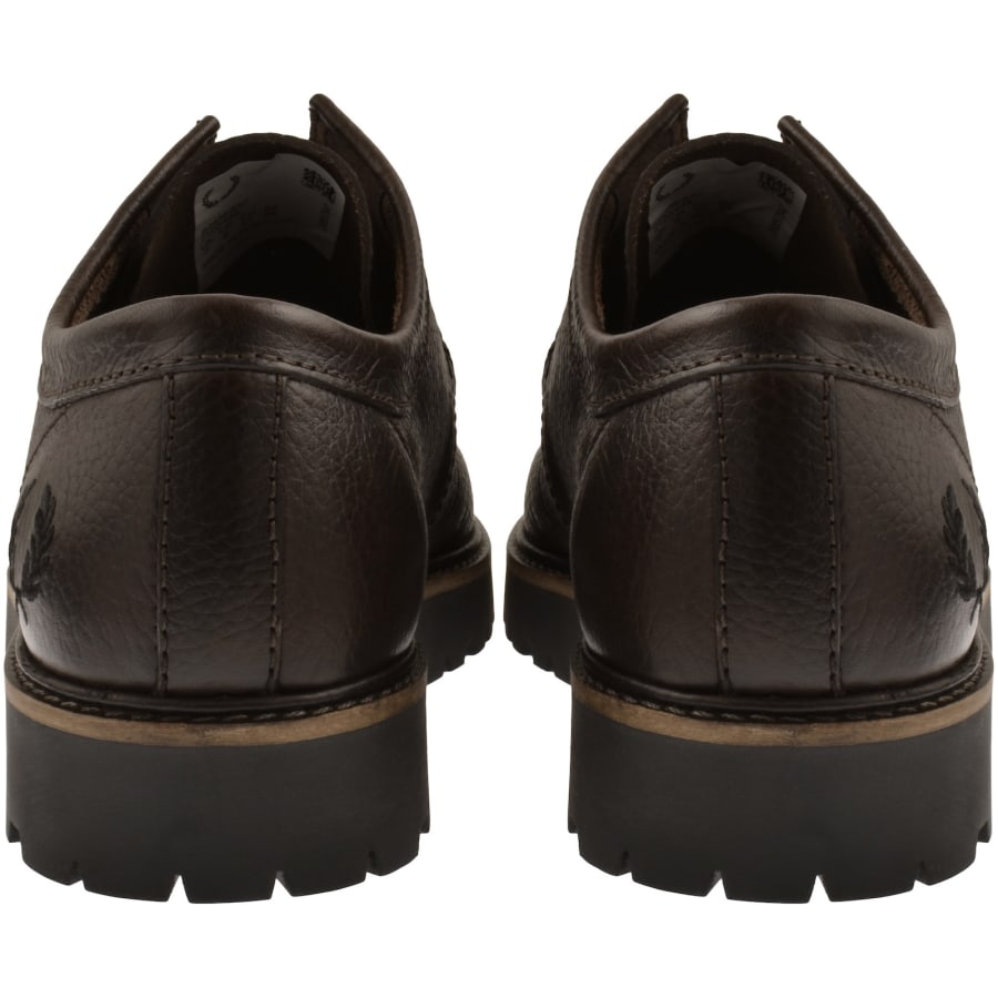 Image number 2 for Fred Perry Kenny Low Leather Shoes Brown