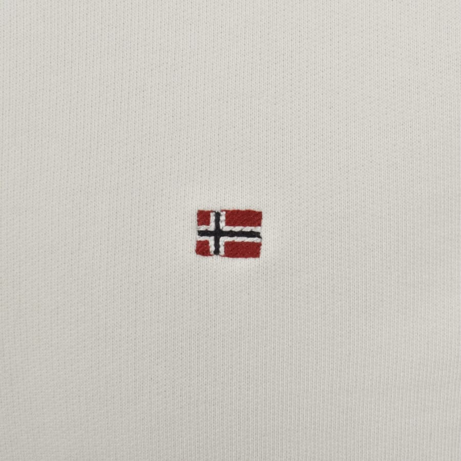 Image number 3 for Napapijri Balis Flag Logo Sweatshirt White