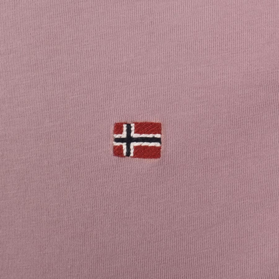 Image number 3 for Napapijri Salis Sum Logo T Shirt Pink