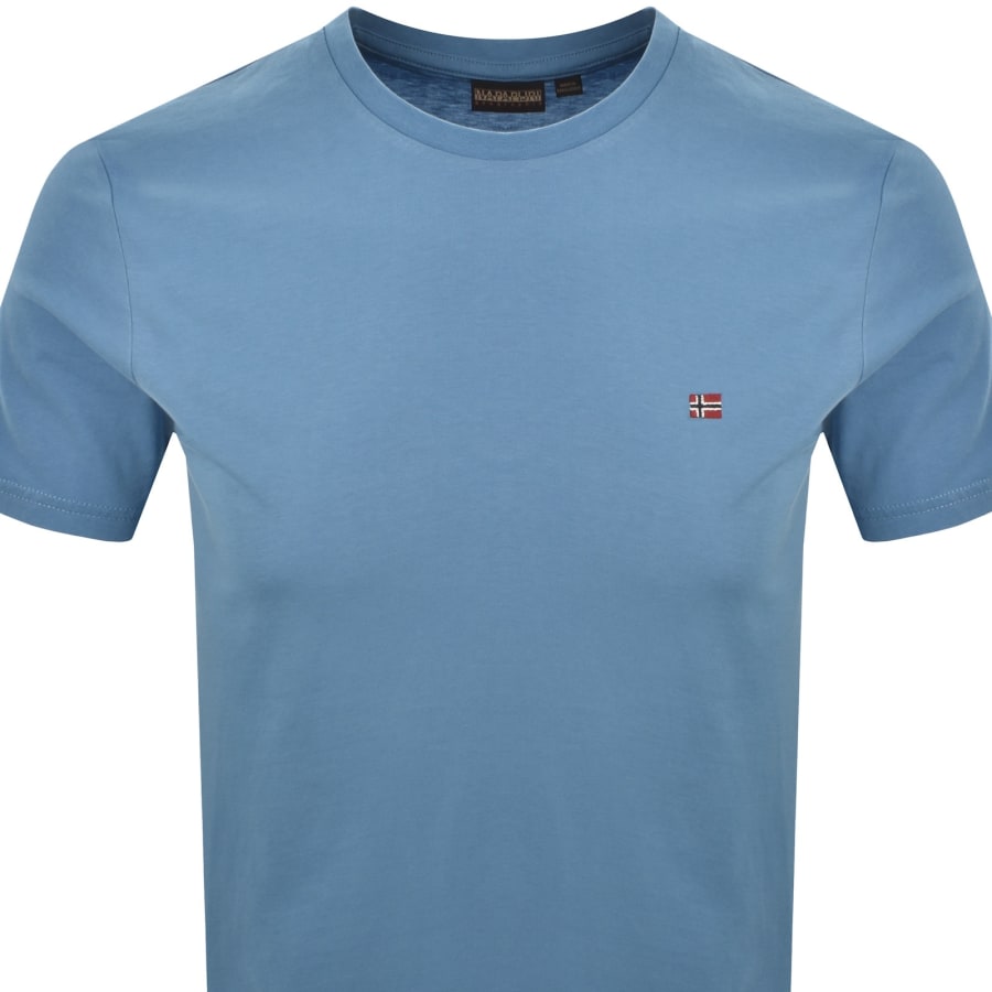 Image number 2 for Napapijri Salis Sum Logo T Shirt Blue