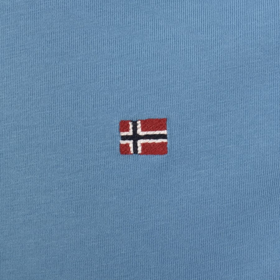 Image number 3 for Napapijri Salis Sum Logo T Shirt Blue