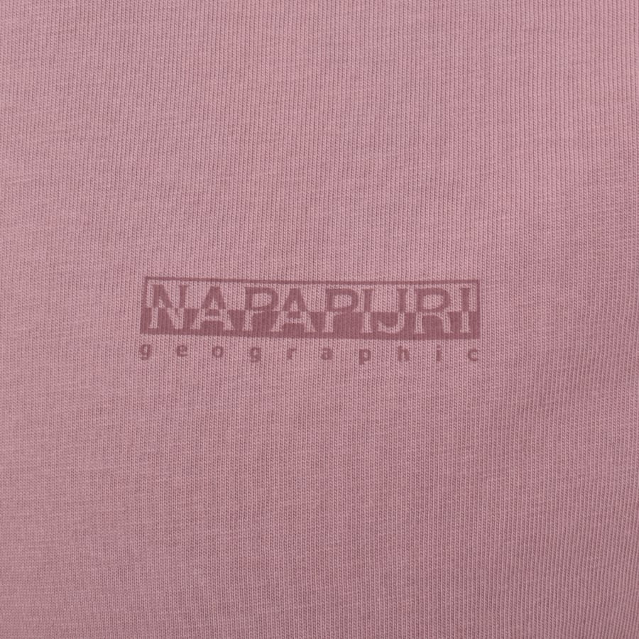 Image number 4 for Napapijri Yourte Logo T Shirt Pink