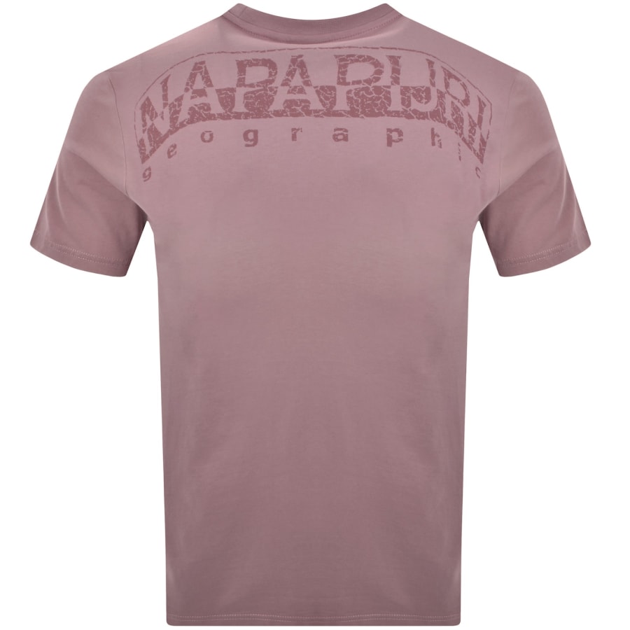 Image number 5 for Napapijri Yourte Logo T Shirt Pink