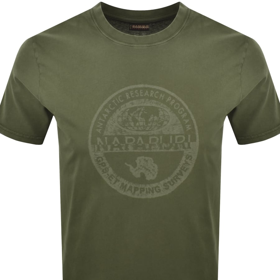 Image number 2 for Napapijri S Bollo T Shirt Green
