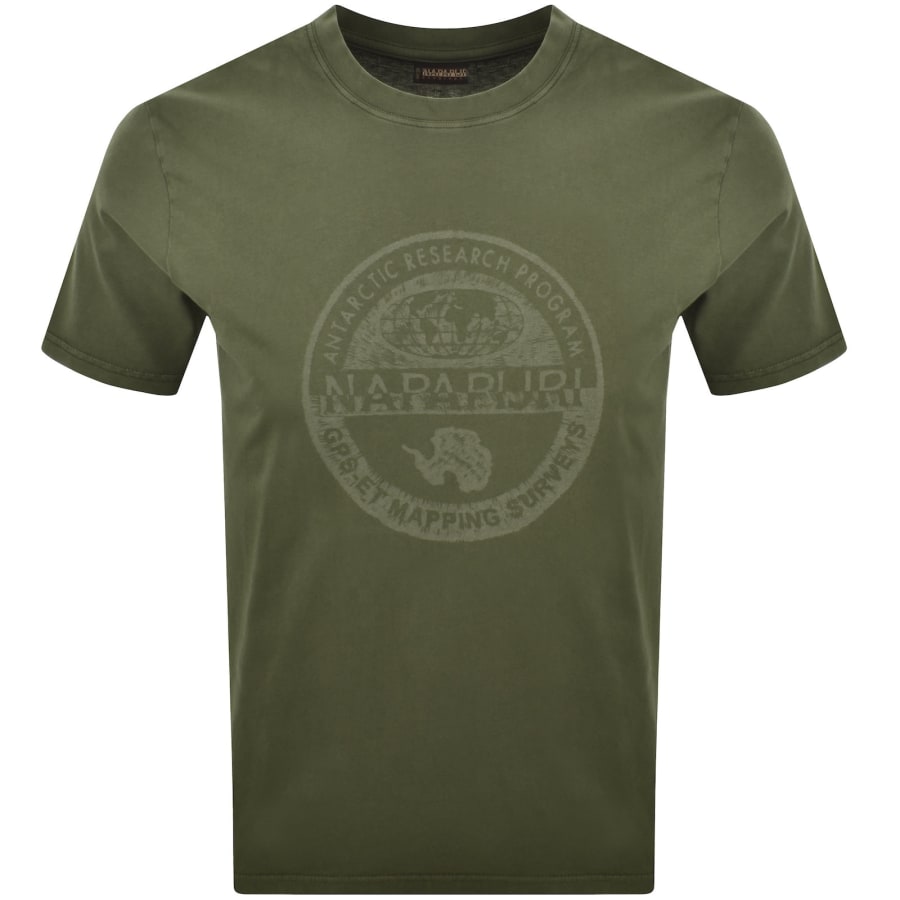 Image number 1 for Napapijri S Bollo T Shirt Green