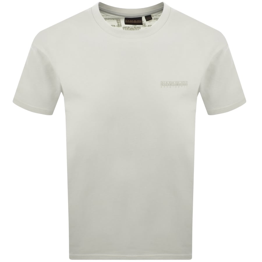 Image number 2 for Napapijri Yourte Logo T Shirt Off White