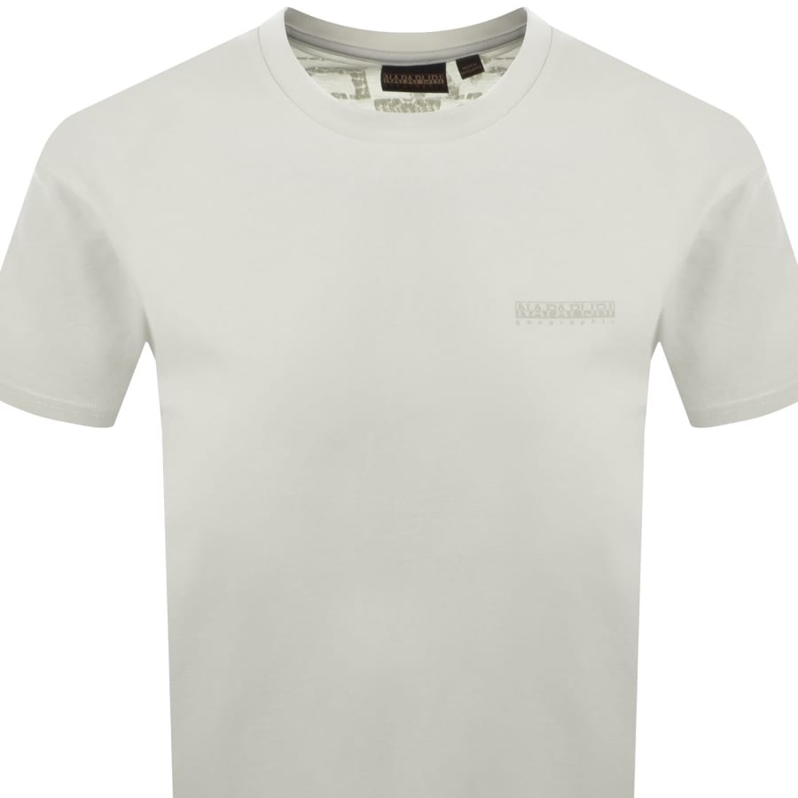 Image number 3 for Napapijri Yourte Logo T Shirt Off White