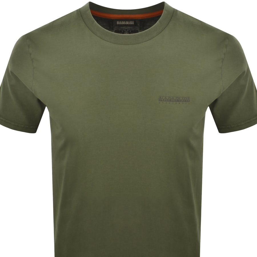 Image number 3 for Napapijri Yourte Logo T Shirt Green