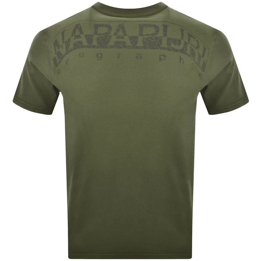 Image number 5 for Napapijri Yourte Logo T Shirt Green