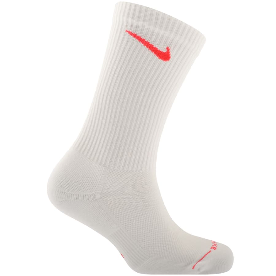 Image number 4 for Nike 6 Pack Elevated Crew Socks White