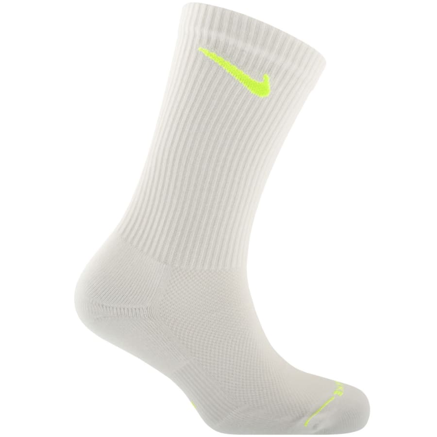 Image number 6 for Nike 6 Pack Elevated Crew Socks White