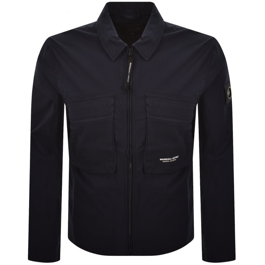 Image number 2 for Marshall Artist Terrain Overshirt Navy