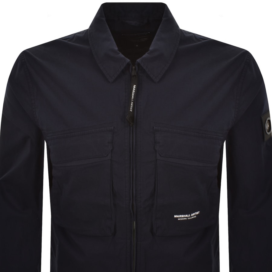 Image number 3 for Marshall Artist Terrain Overshirt Navy