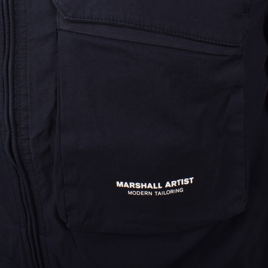 Image number 4 for Marshall Artist Terrain Overshirt Navy