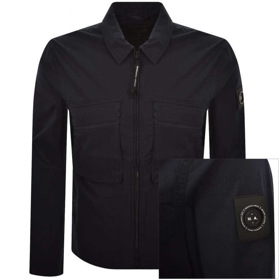 Image number 1 for Marshall Artist Terrain Overshirt Navy
