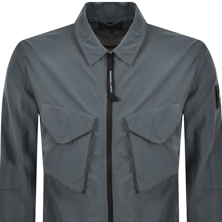 Image number 3 for Marshall Artist Cayton Overshirt Grey