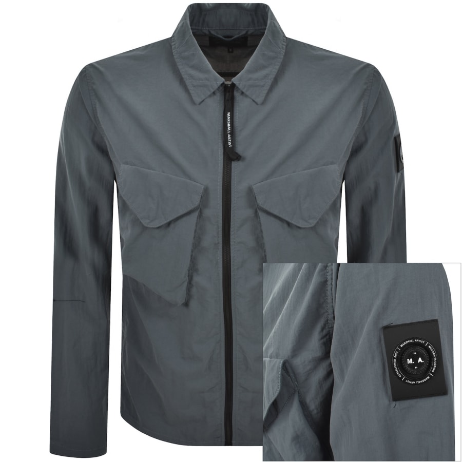 Image number 1 for Marshall Artist Cayton Overshirt Grey