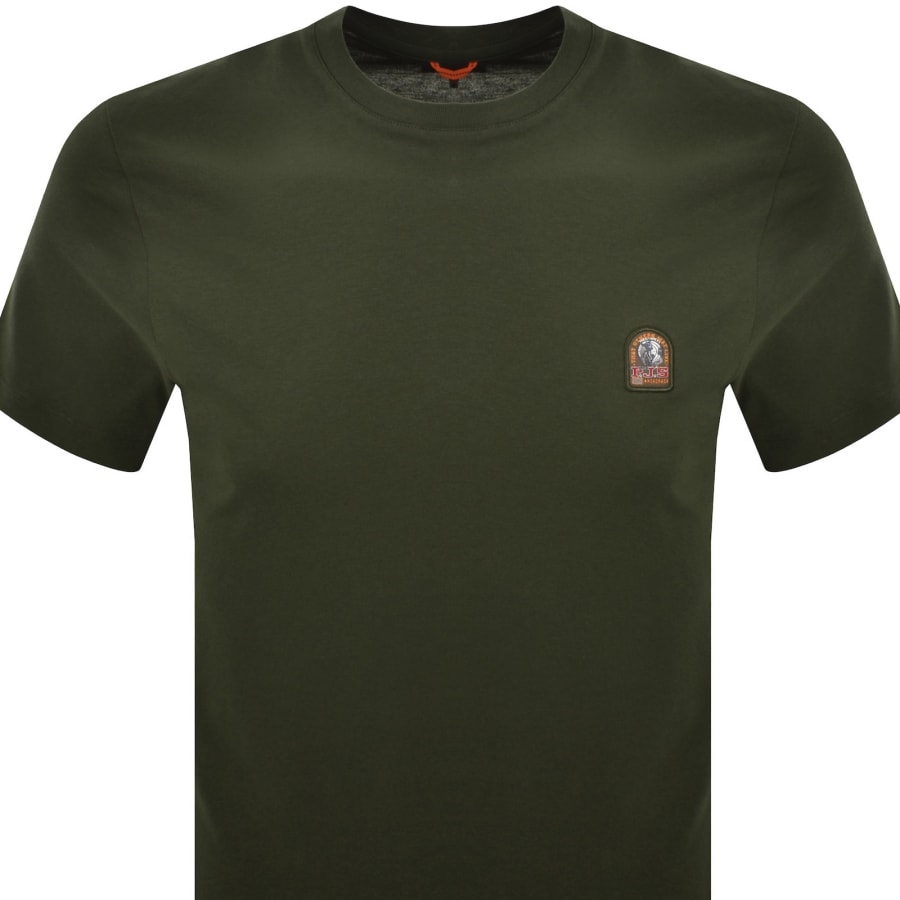Image number 2 for Parajumpers Patch T Shirt Rosemary Green