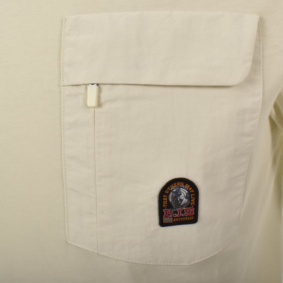 Image number 3 for Parajumpers Mojave 2.0 T Shirt Cream