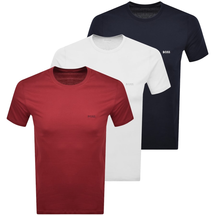 Image number 1 for BOSS 3 Pack Crew Neck T Shirts Multi