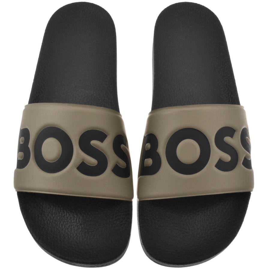 Image number 1 for BOSS Aryeh Sliders Open Brown