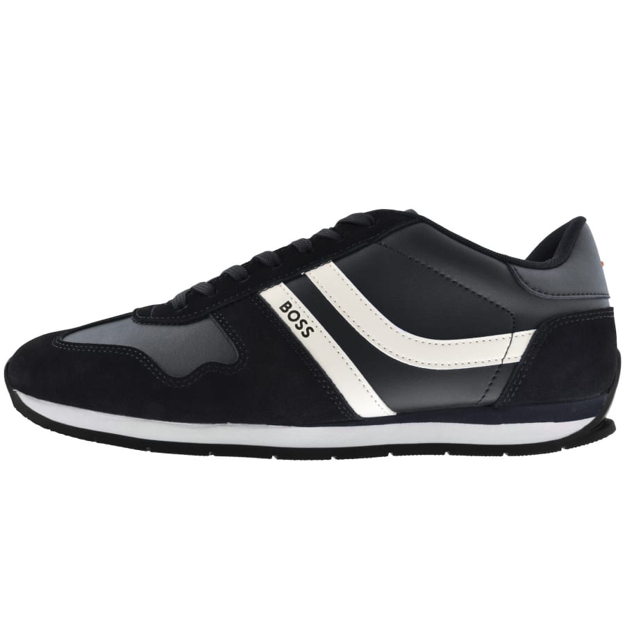 Image number 1 for BOSS Levon Runner Trainers Dark Blue