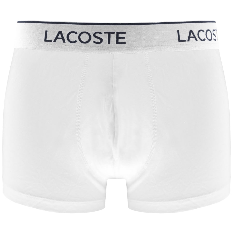 Image number 2 for Lacoste Underwear 3 Pack Trunks White