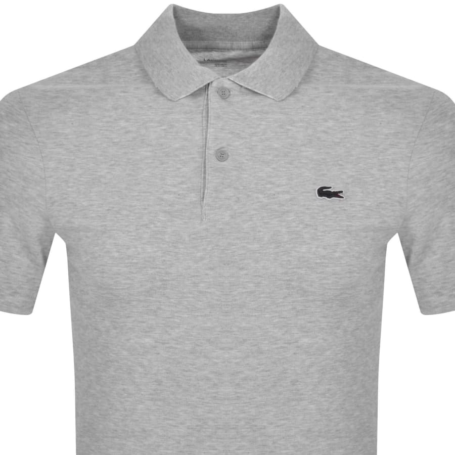Image number 2 for Lacoste Short Sleeved Polo T Shirt Grey
