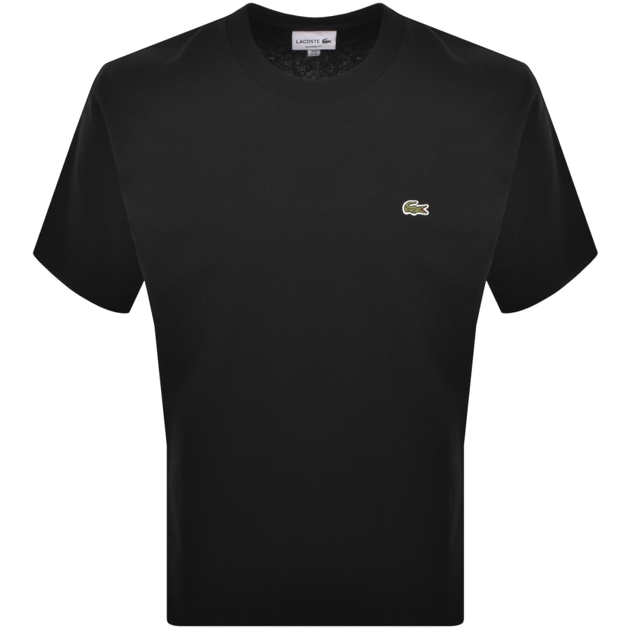 Image number 1 for Lacoste Crew Neck T Shirt Black