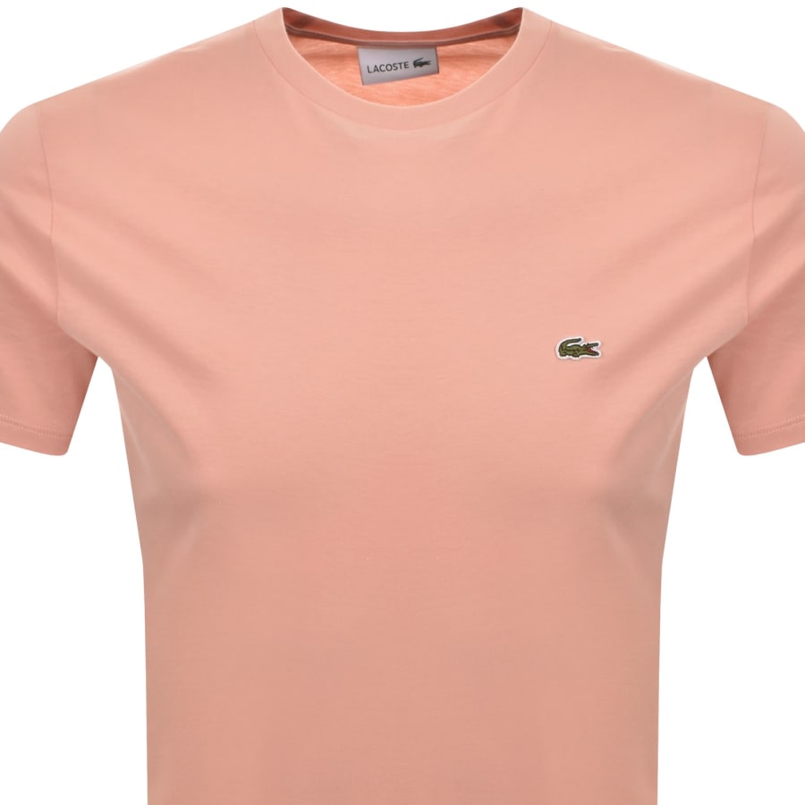 Image number 2 for Lacoste Crew Neck T Shirt Pink