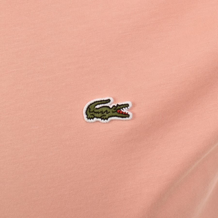 Image number 3 for Lacoste Crew Neck T Shirt Pink