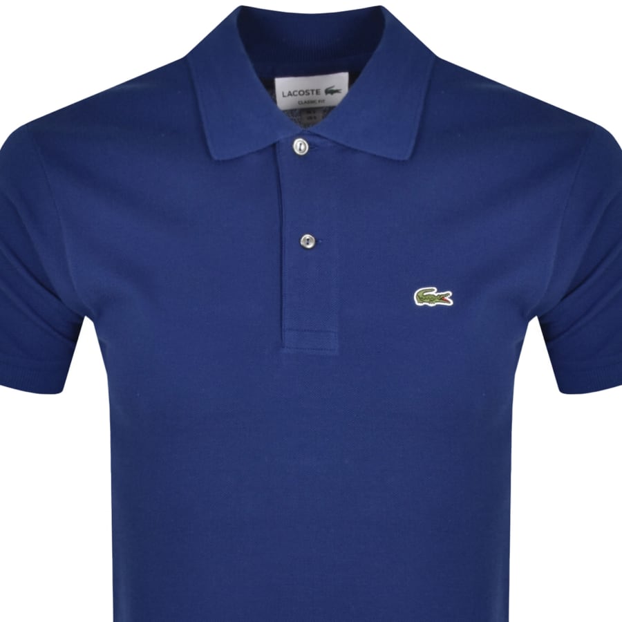 Image number 2 for Lacoste Core Essentials Polo T Shirt Blue