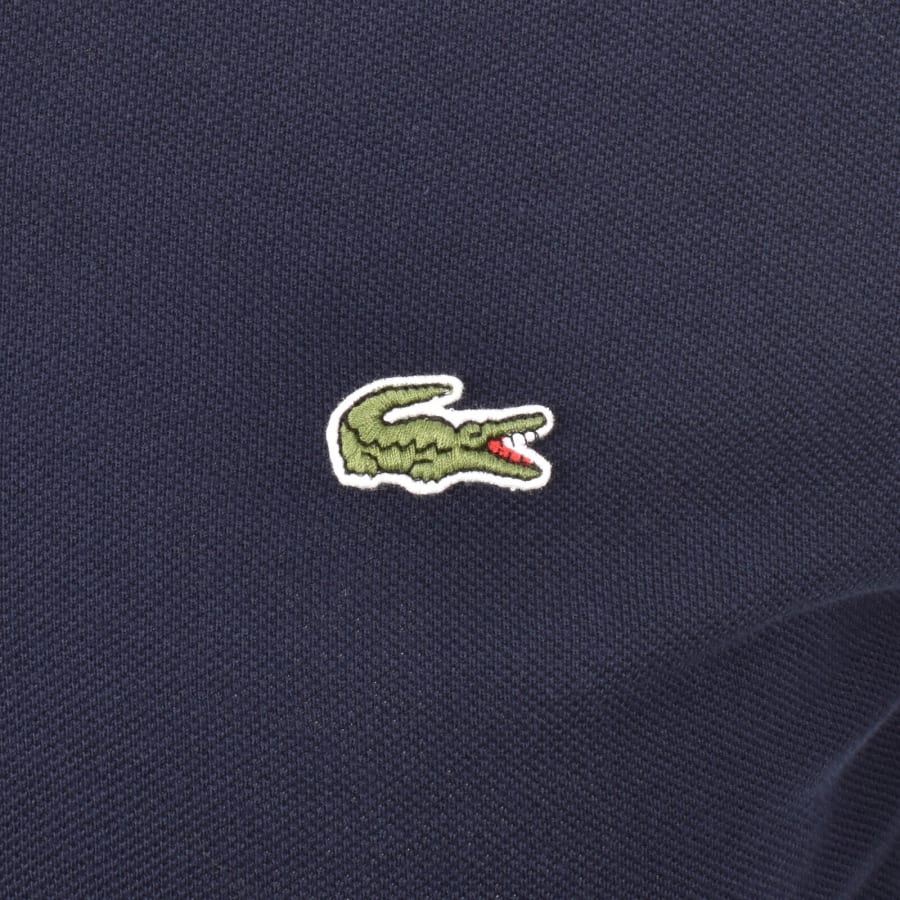 Image number 3 for Lacoste Tipped Polo T Shirt Navy
