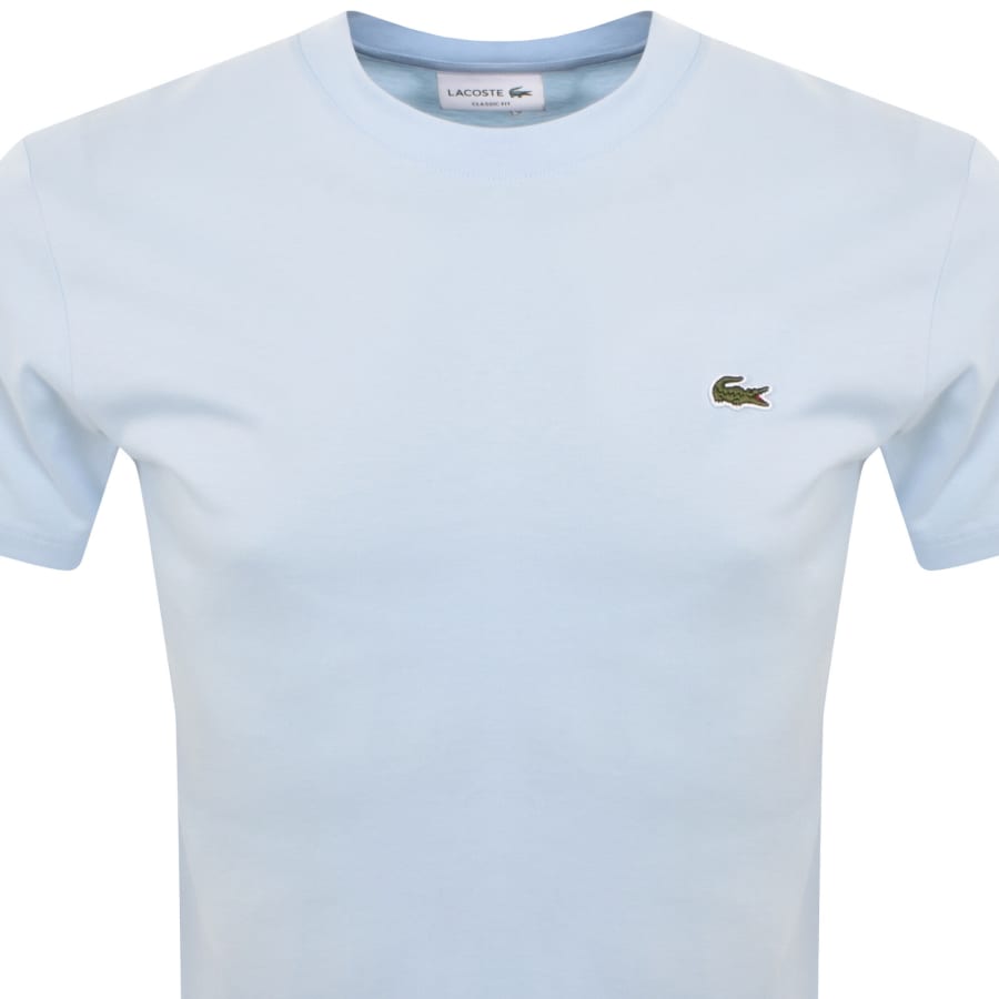 Image number 2 for Lacoste Core Logo T Shirt Sky Blue