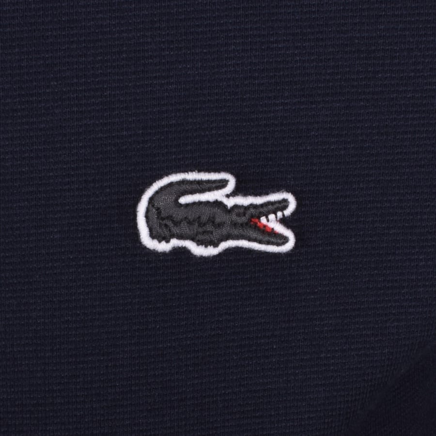 Image number 3 for Lacoste Long Sleeve Polo T Shirt Navy