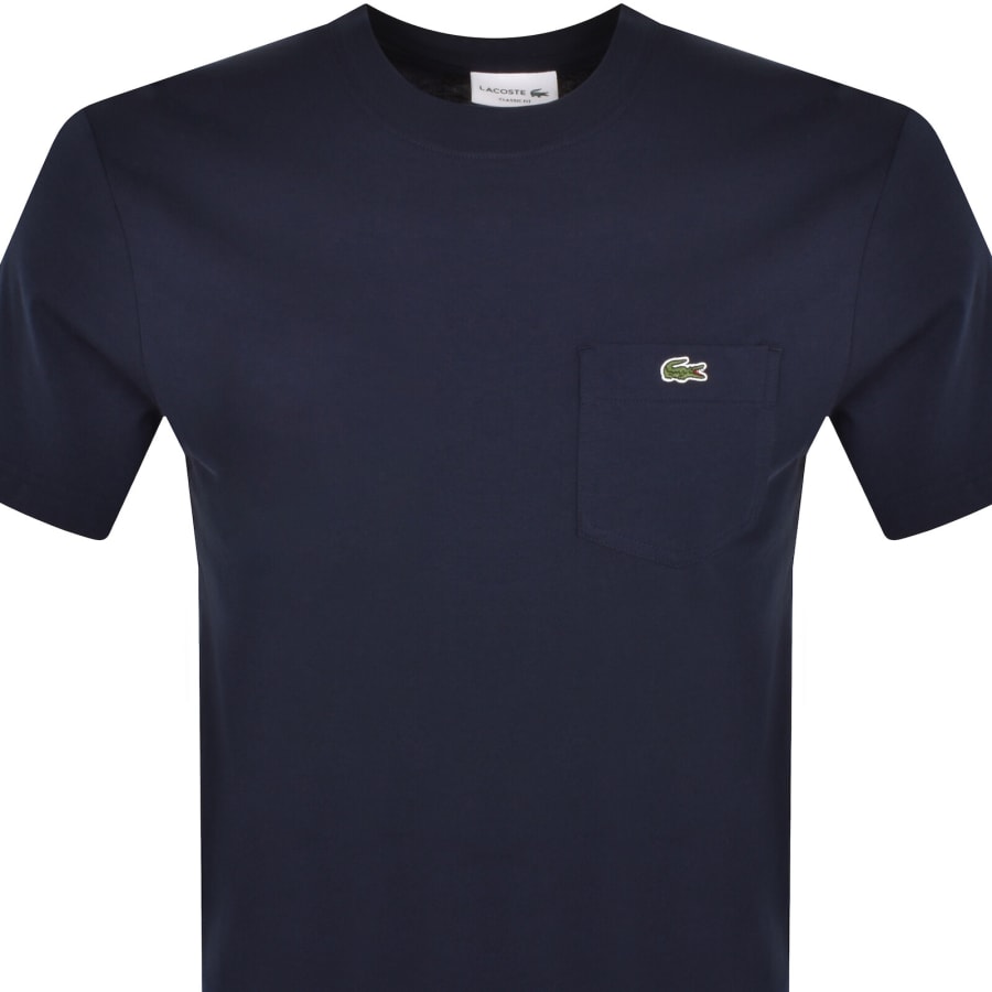 Image number 2 for Lacoste Logo T Shirt Navy