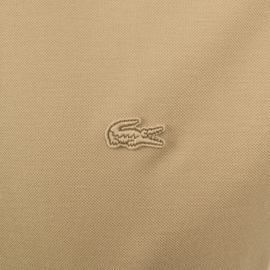 Image number 3 for Lacoste Logo T Shirt Beige