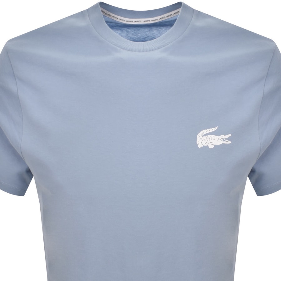 Image number 2 for Lacoste Crew Neck T Shirt Blue