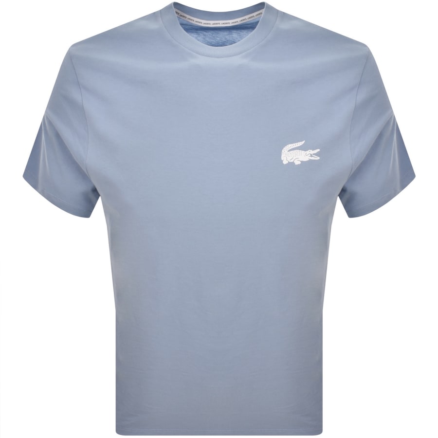 Image number 1 for Lacoste Crew Neck T Shirt Blue