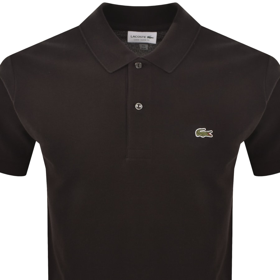 Image number 2 for Lacoste Short Sleeved Polo T Shirt Brown