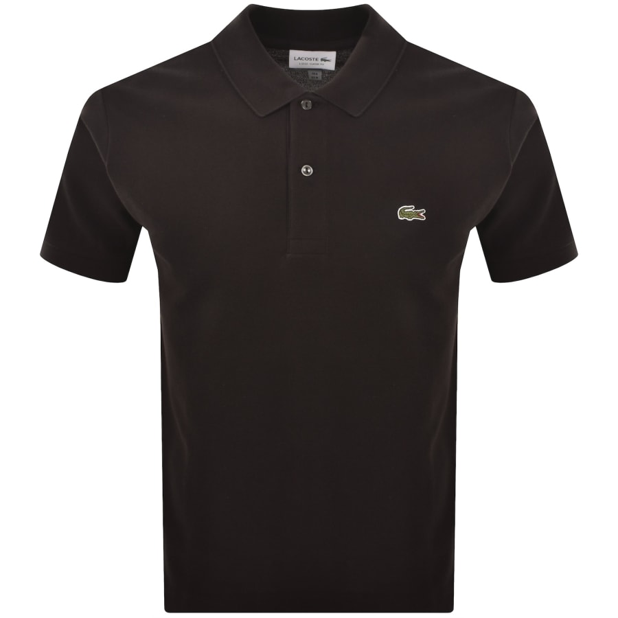 Image number 1 for Lacoste Short Sleeved Polo T Shirt Brown