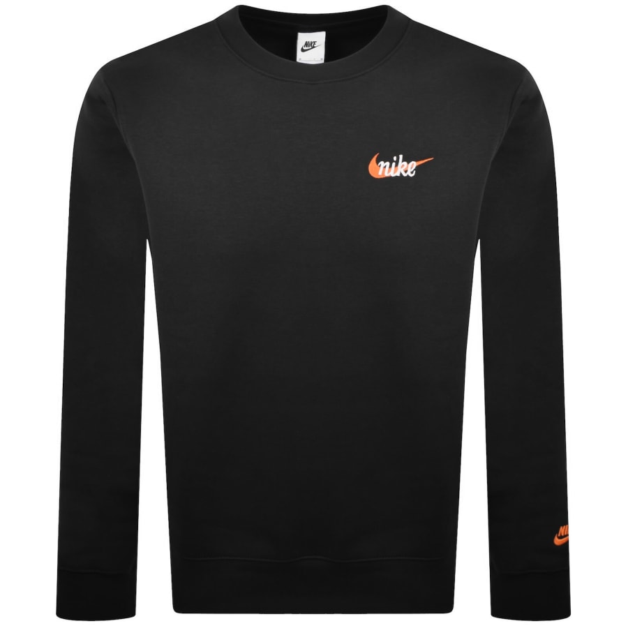 Image number 2 for Nike Crew Neck Club Sweatshirt Black