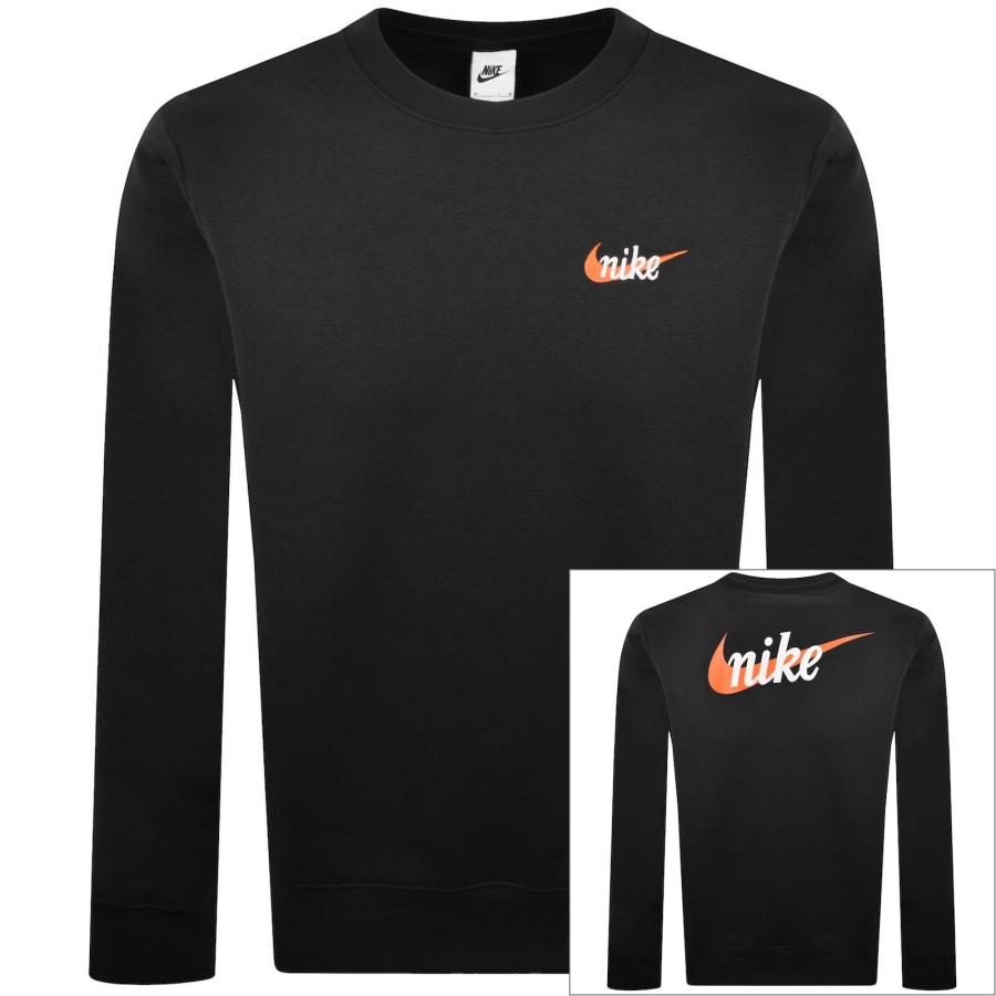 Image number 1 for Nike Crew Neck Club Sweatshirt Black