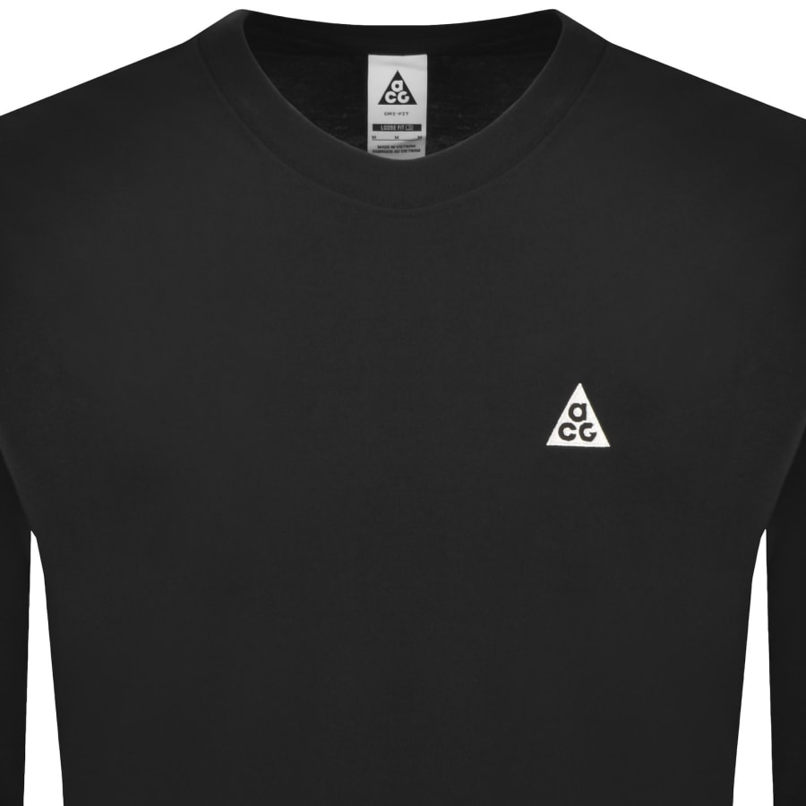 Image number 2 for Nike Long Sleeve T Shirt Black