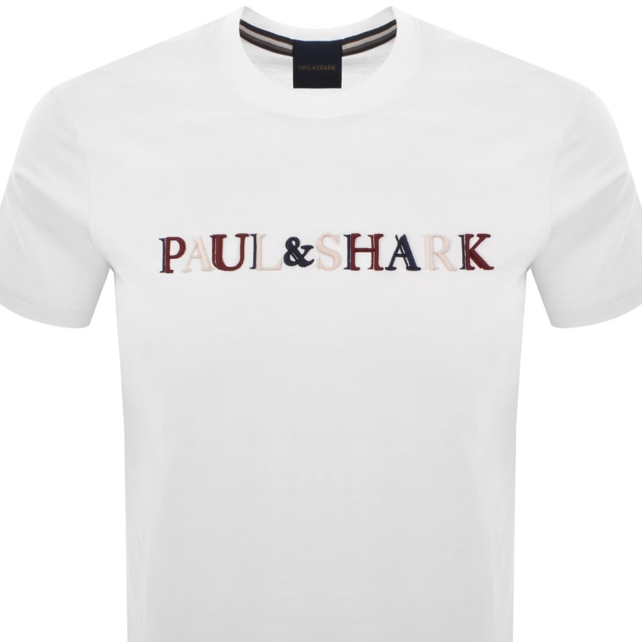 Image number 2 for Paul And Shark Logo T Shirt White