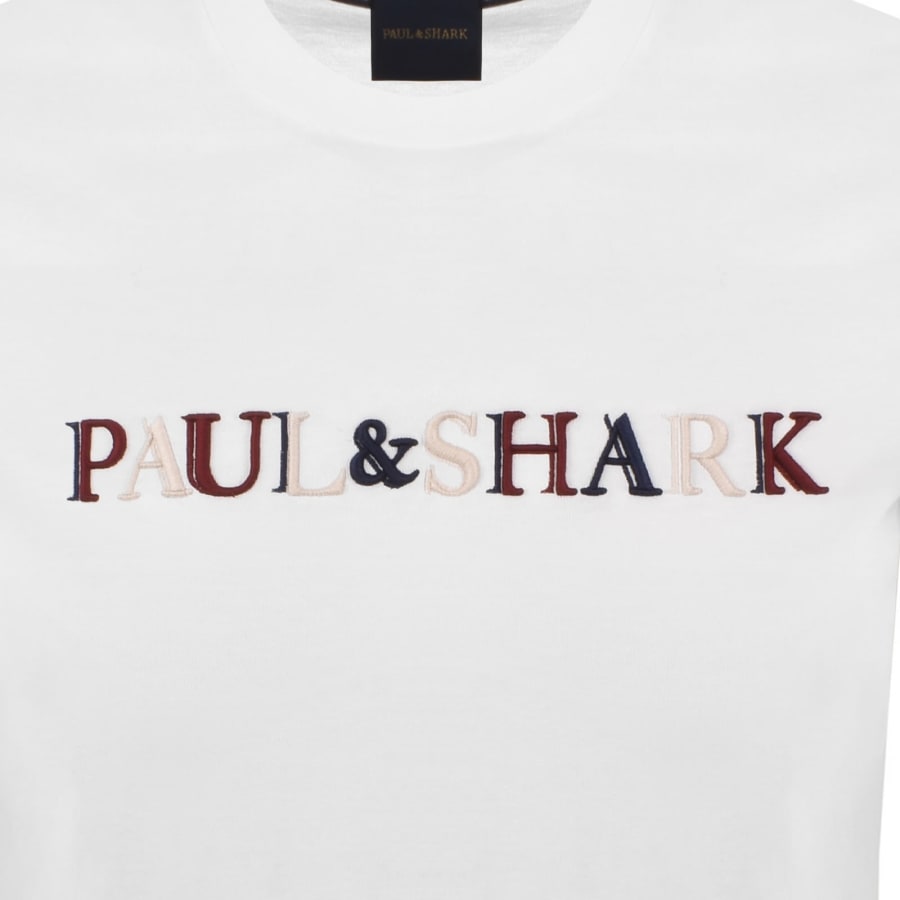 Image number 3 for Paul And Shark Logo T Shirt White