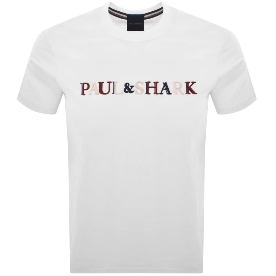 Image number 1 for Paul And Shark Logo T Shirt White