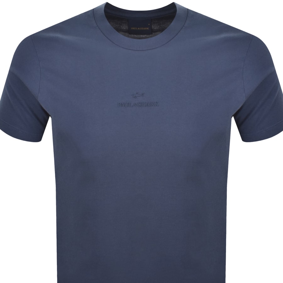 Image number 2 for Paul And Shark Logo T Shirt Blue