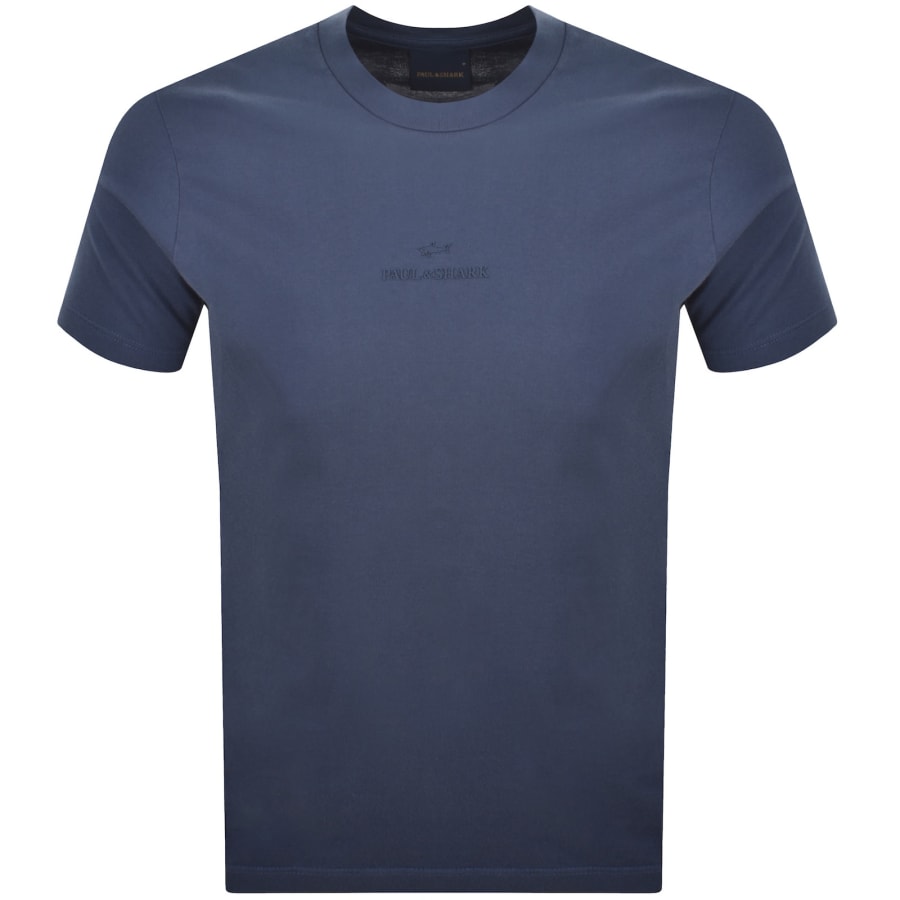 Image number 1 for Paul And Shark Logo T Shirt Blue
